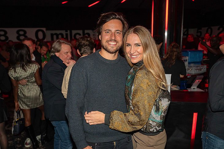 Konstantin und Anja von Keyserlingk bei der Clubweihe der Milch Bar (©Foto: Johannes Ritter) 